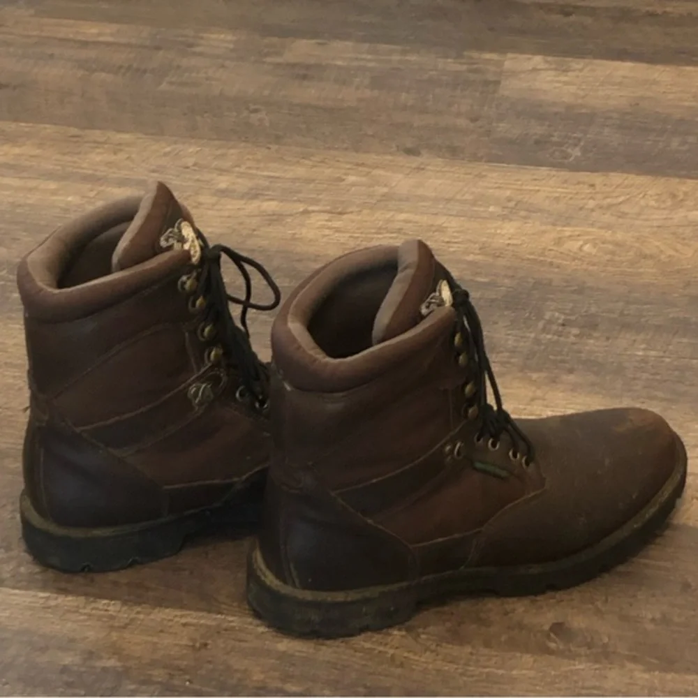 Mens GEORGIA BOOT 8” Homeland G108 Waterproof Soft Toe Work Boots 12W- Brown GUC